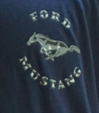 Mustang  navy chrome style 2 sided shirt