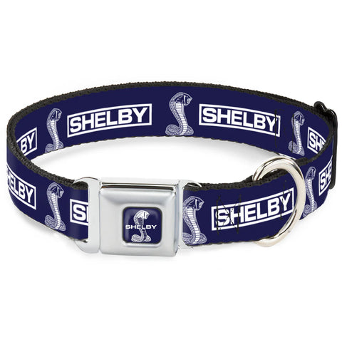 Shelby blue "CS" dog collar