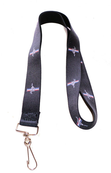 Ford Mustang black lanyard with tri bar logo – The Mustang Trailer